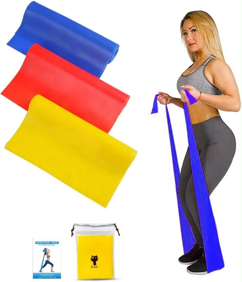 Bandas elásticas planas de látex de distintos niveles de resistencia